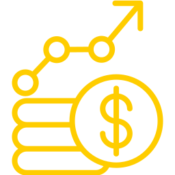 Money growth icon