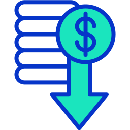 Money loss icon