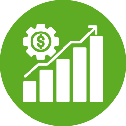 Money growth icon