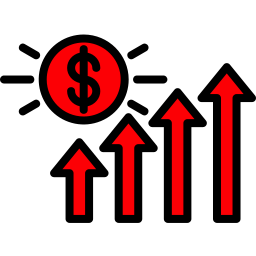 crecimiento del dinero icono