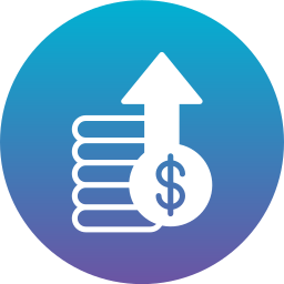 Money growth icon