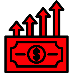 Money growth icon