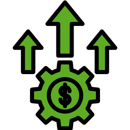 Money growth icon