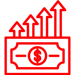 crecimiento del dinero icono