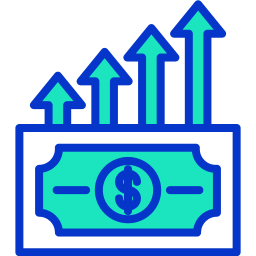 crecimiento del dinero icono