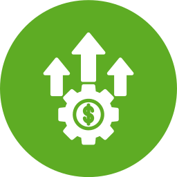 croissance monétaire Icône