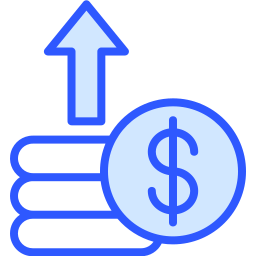 Money growth icon