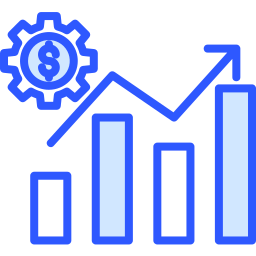 croissance monétaire Icône