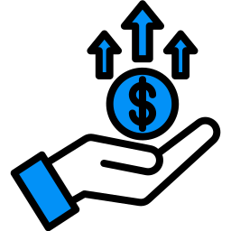 croissance monétaire Icône