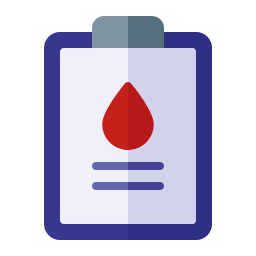 Blood analysis icon