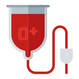 Blood transfusion icon