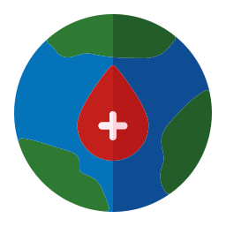 giornata mondiale del donatore di sangue icona