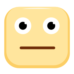 Neutral face icon