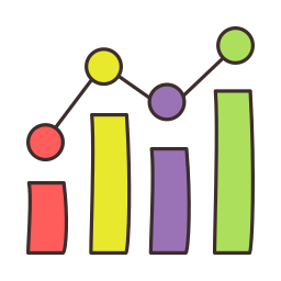 Analytic graph icon