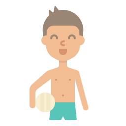 joueur de volleyball Icône