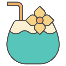 Coconut drink icon