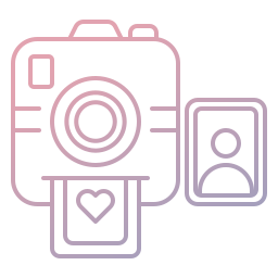 macchina fotografica polaroid icona
