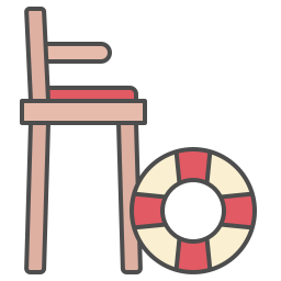 silla salvavidas icono