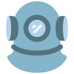 Diving helmet icon