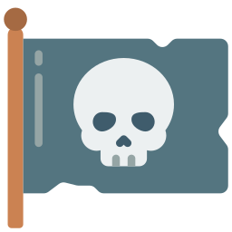 Pirate flag icon