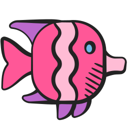 pez tropical icono