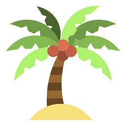 Кокосовое дерево иконка