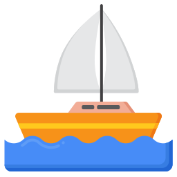 Sail boat icon