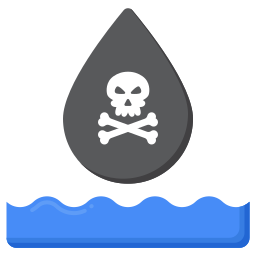 Water pollution icon