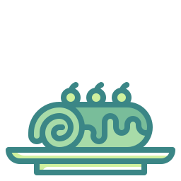 Рулетный торт иконка
