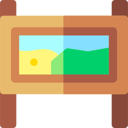 Map sign icon