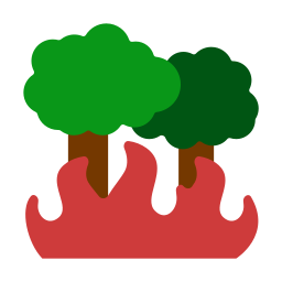 Forest fire icon