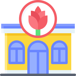 negozio di fiori icona