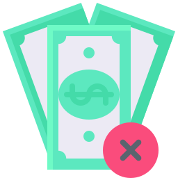 No cash icon