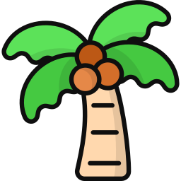 Coconut tree icon