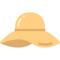 sombrero para el sol icono