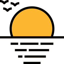 zonsondergang icoon