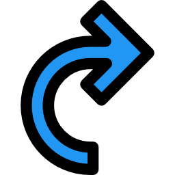 Curve arrow icon