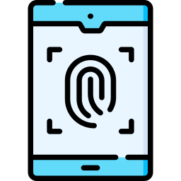 Fingerprint scan icon