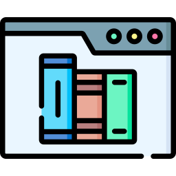 digitale bibliotheek icoon