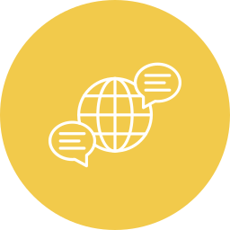 globalna komunikacja ikona