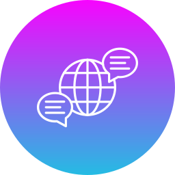 communication globale Icône