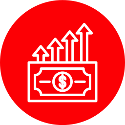 Money growth icon