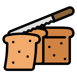 fatiador de pão Ícone