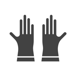 Cleaning gloves icon