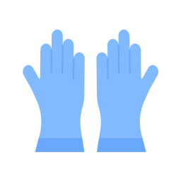 Cleaning gloves icon