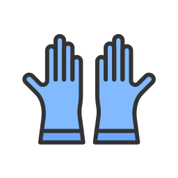 Cleaning gloves icon