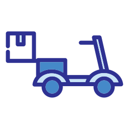 Delivery bike icon