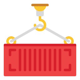 Cargo crane icon