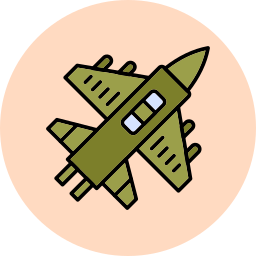 aeronave militar icono