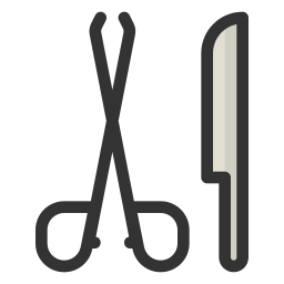 Medical clamp icon